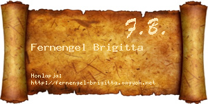 Fernengel Brigitta névjegykártya